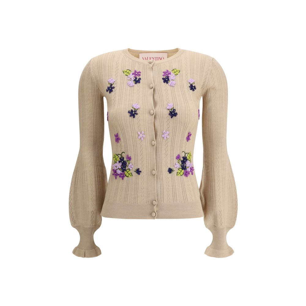 Valentino Embroidered flower Cardigan