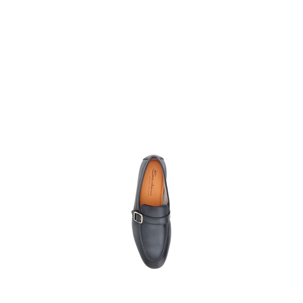 Santoni Loafers with a single buckle