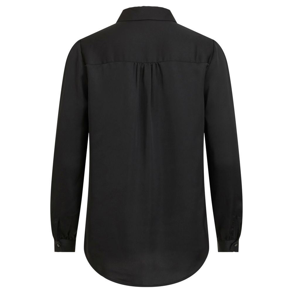 Vila Clothes Black Polyester Sweater