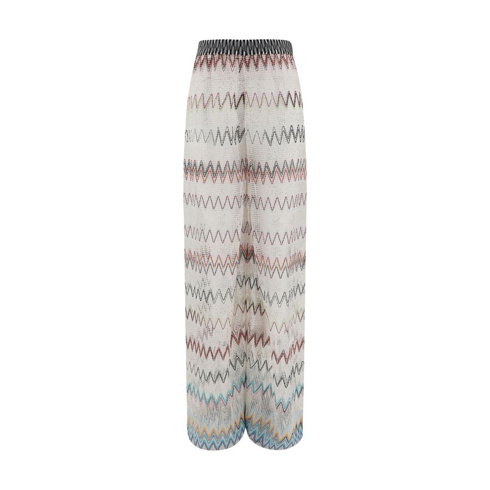 Missoni Zig zag patterned mesh Pants