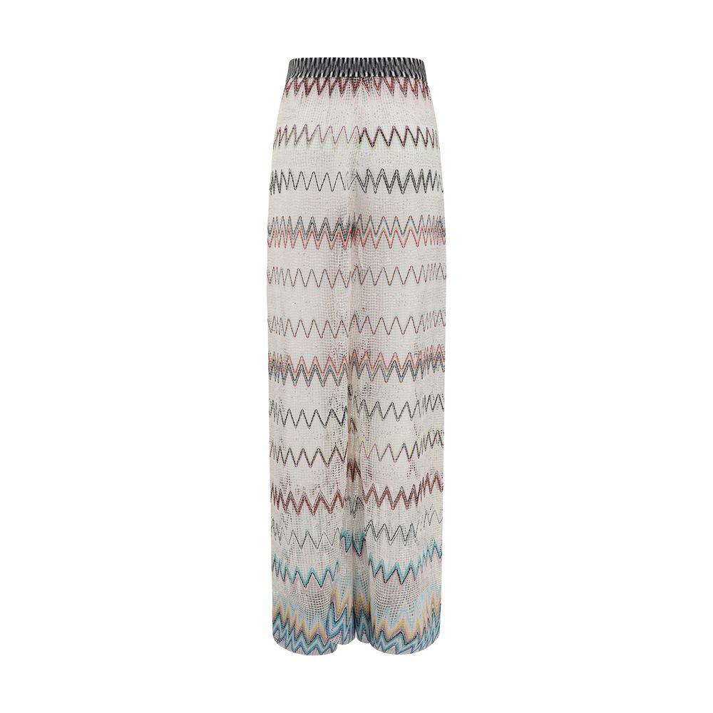 Missoni Zig zag patterned mesh Pants