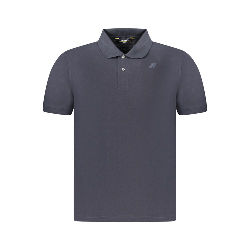 K-WAY Blue Cotton Men Polo Shirt