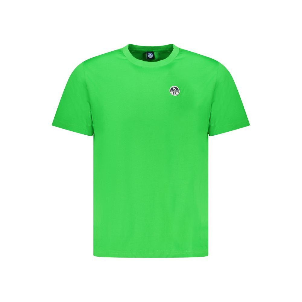 North Sails Green Cotton Men T-Shirt