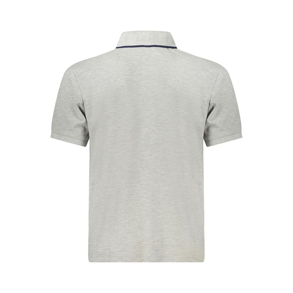 North Sails Gray Cotton Men Polo Shirt