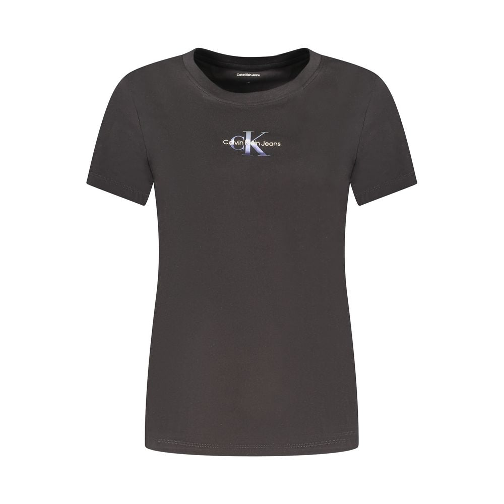 Calvin Klein Black Cotton Women T-Shirt