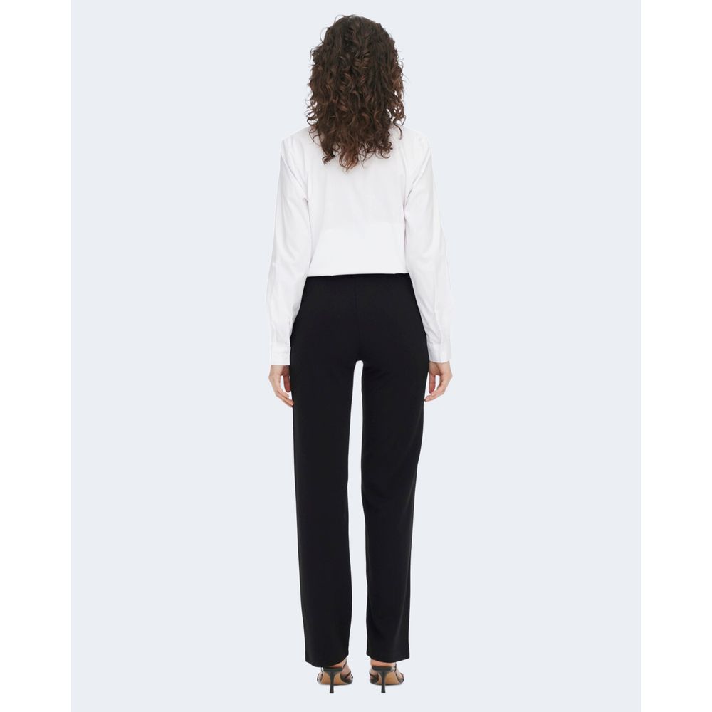 Jacqueline De Yong Black Elastane Jeans & Pant