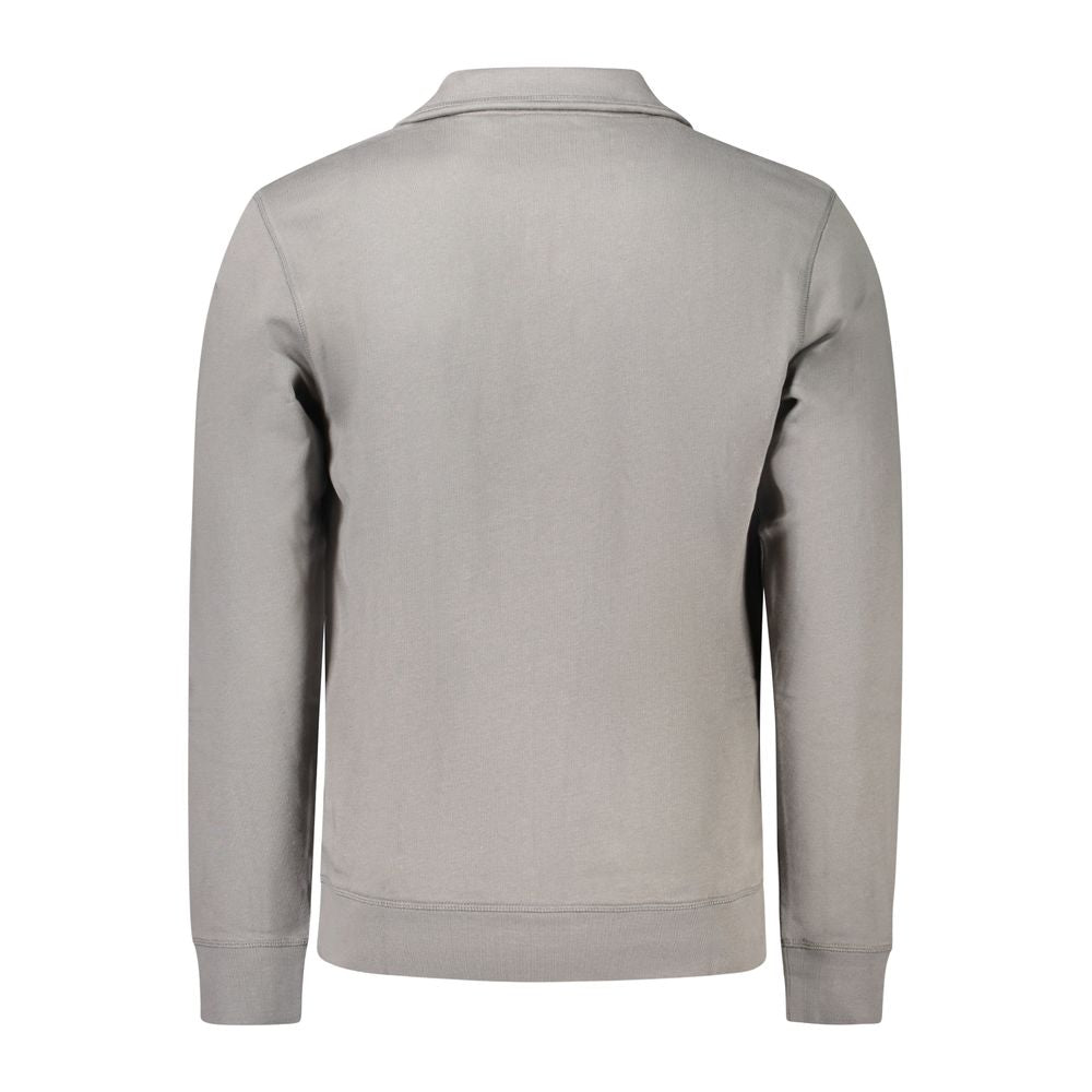 Hugo Boss Gray Cotton Men Sweater