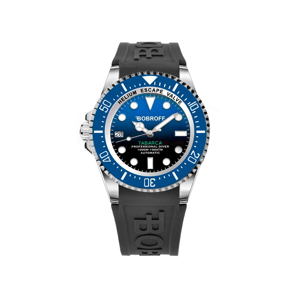 Bobroff Black Rubber Watch