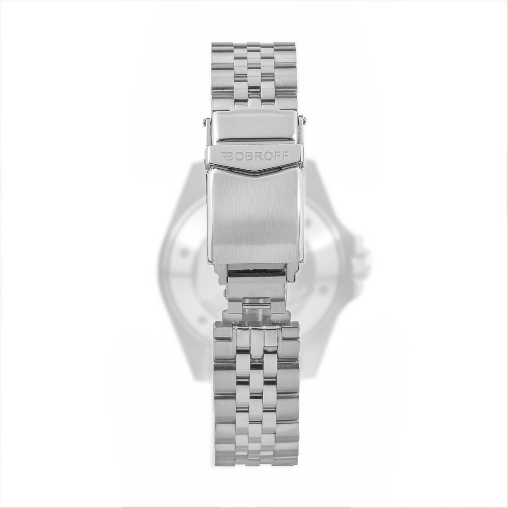 Bobroff Silver Stainless Steel Watch