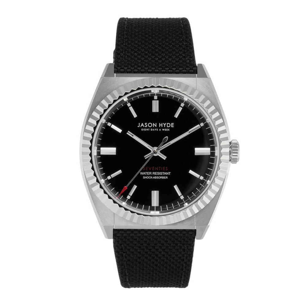 Jason Hyde Black Textile Watch