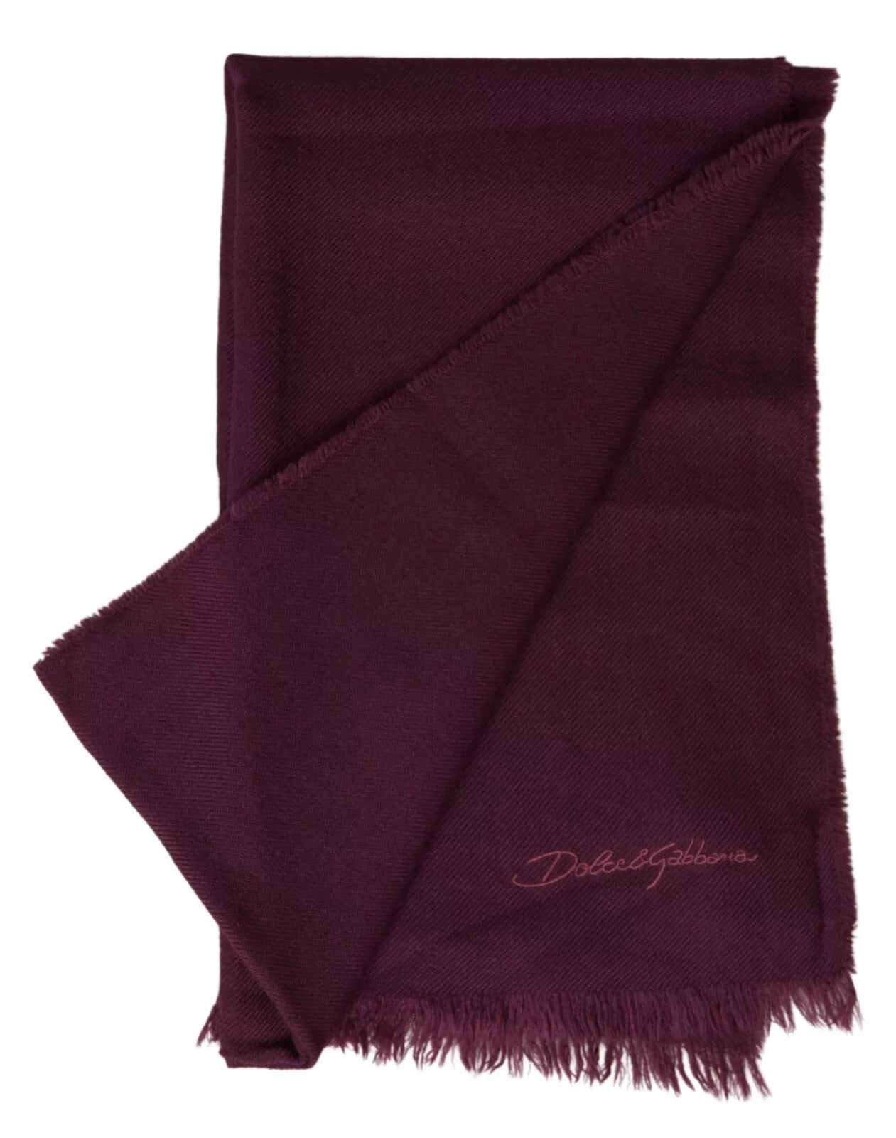 Dolce & Gabbana Purple Cashmere Knit Wrap Shawl Scarf