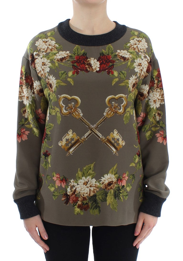 Μπλούζα Dolce &amp; Gabbana Enchanted Sicily Silk Crewnneck