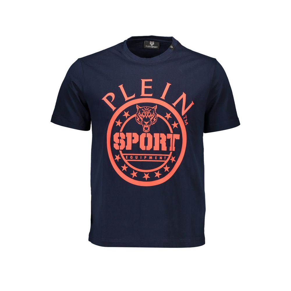 Plein Sport Blue Cotton Men T-Shirt