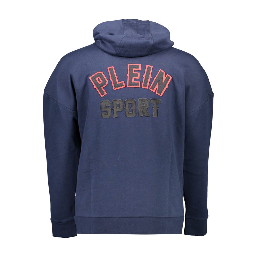 Plein Sport Blue Cotton Men Sweater