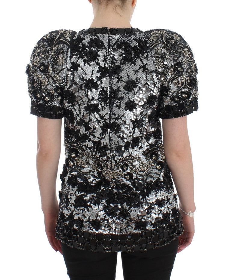 Dolce & Gabbana Crystal Embellished Knight Inspired Top