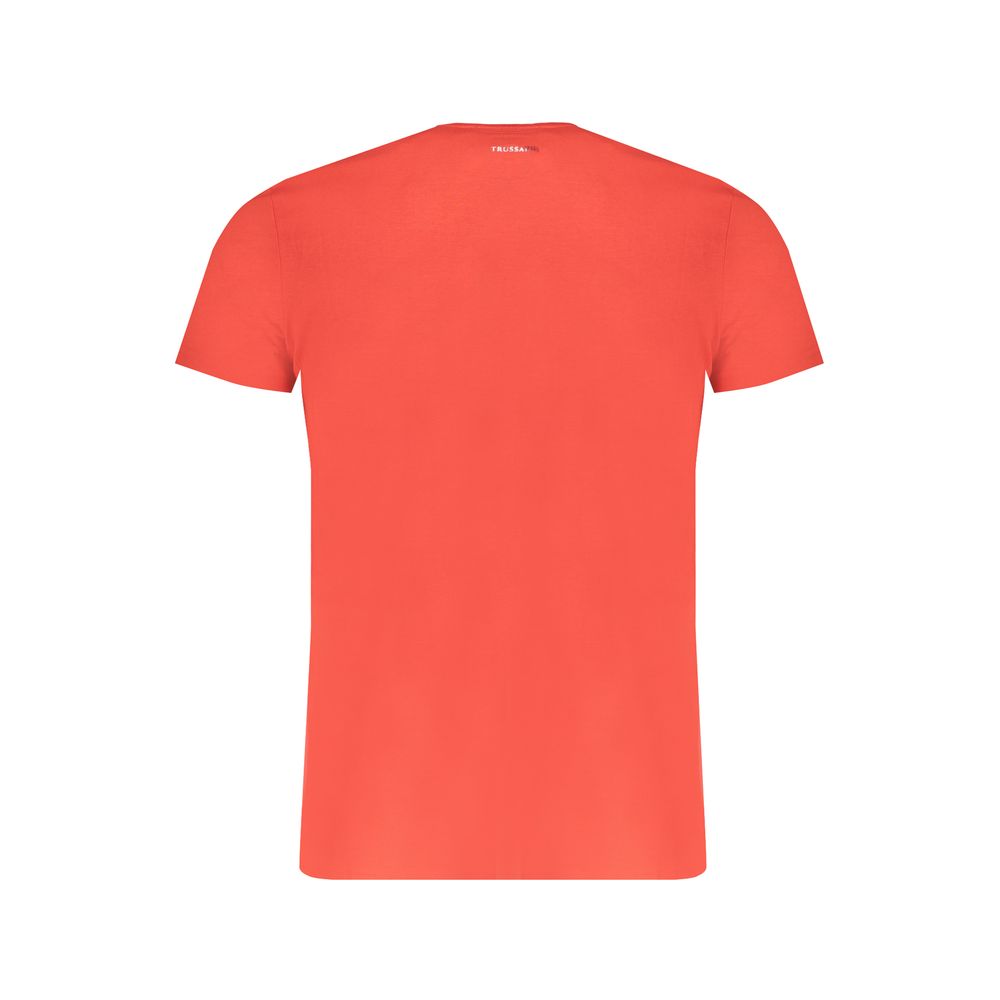 Trussardi Κόκκινο Βαμβακερό T-Shirt