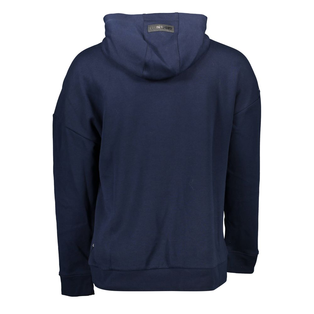 Plein Sport Blue Cotton Men Sweater