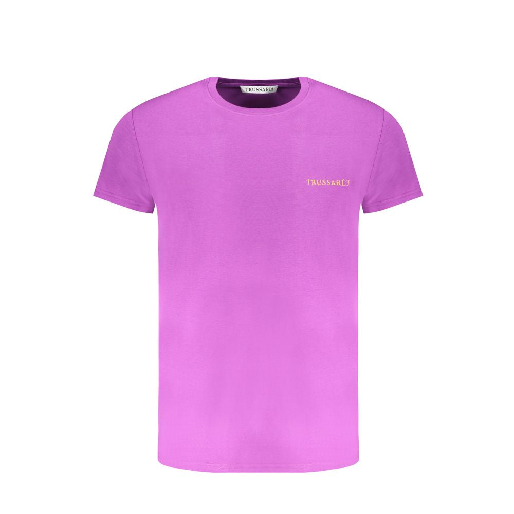 Trussardi Μωβ Βαμβακερό T-Shirt