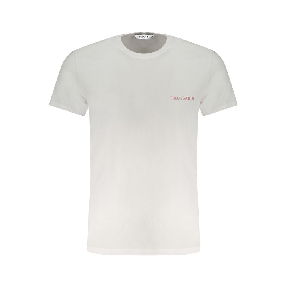 Trussardi Λευκό Βαμβακερό T-Shirt