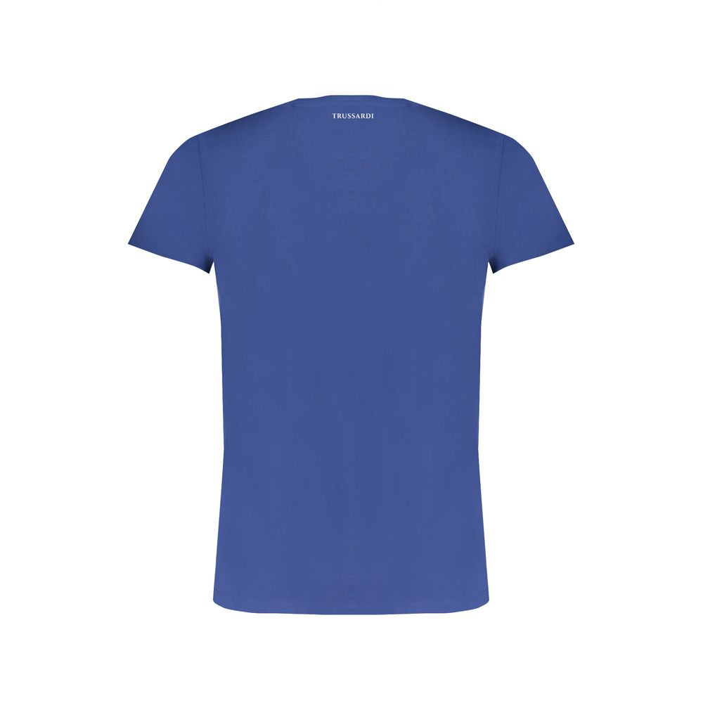 Trussardi Μπλε Βαμβακερό T-Shirt