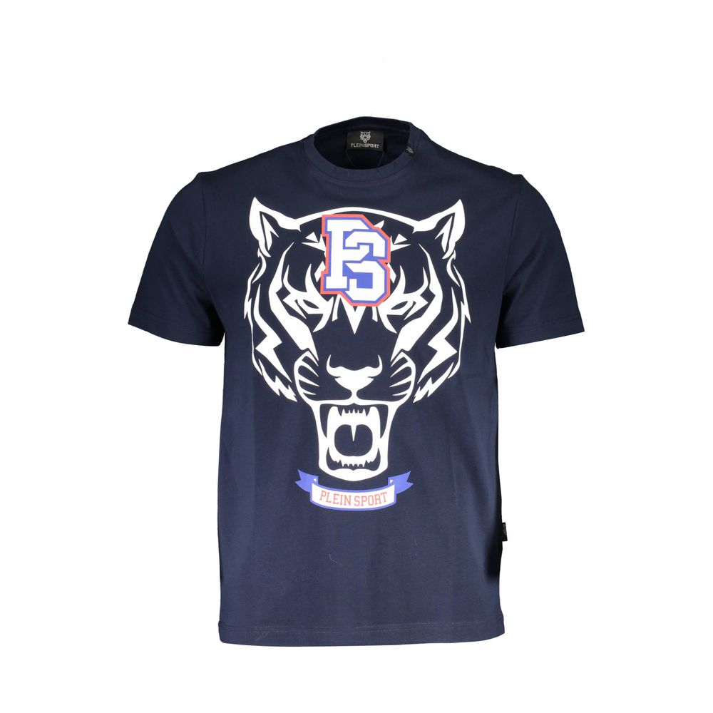 Plein Sport Blue Cotton Mens TShirt