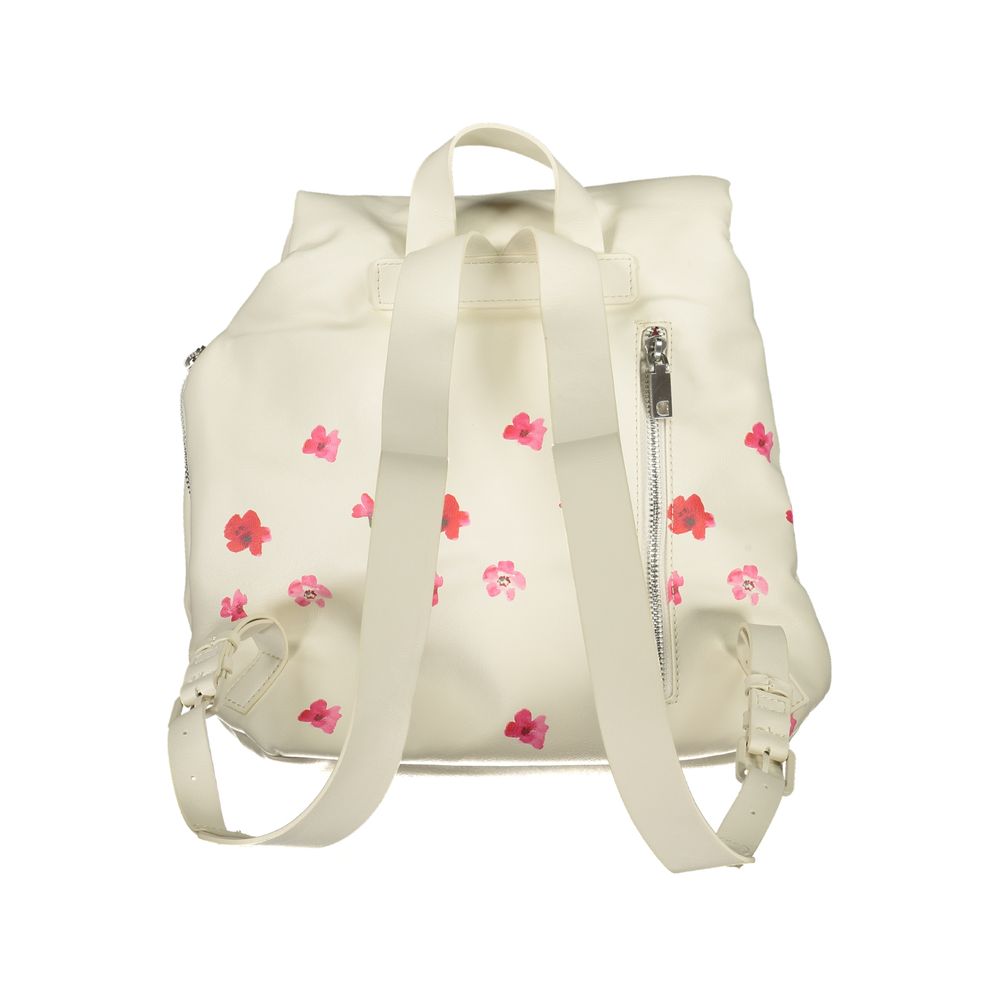 Desigual White Polyethylene Backpack