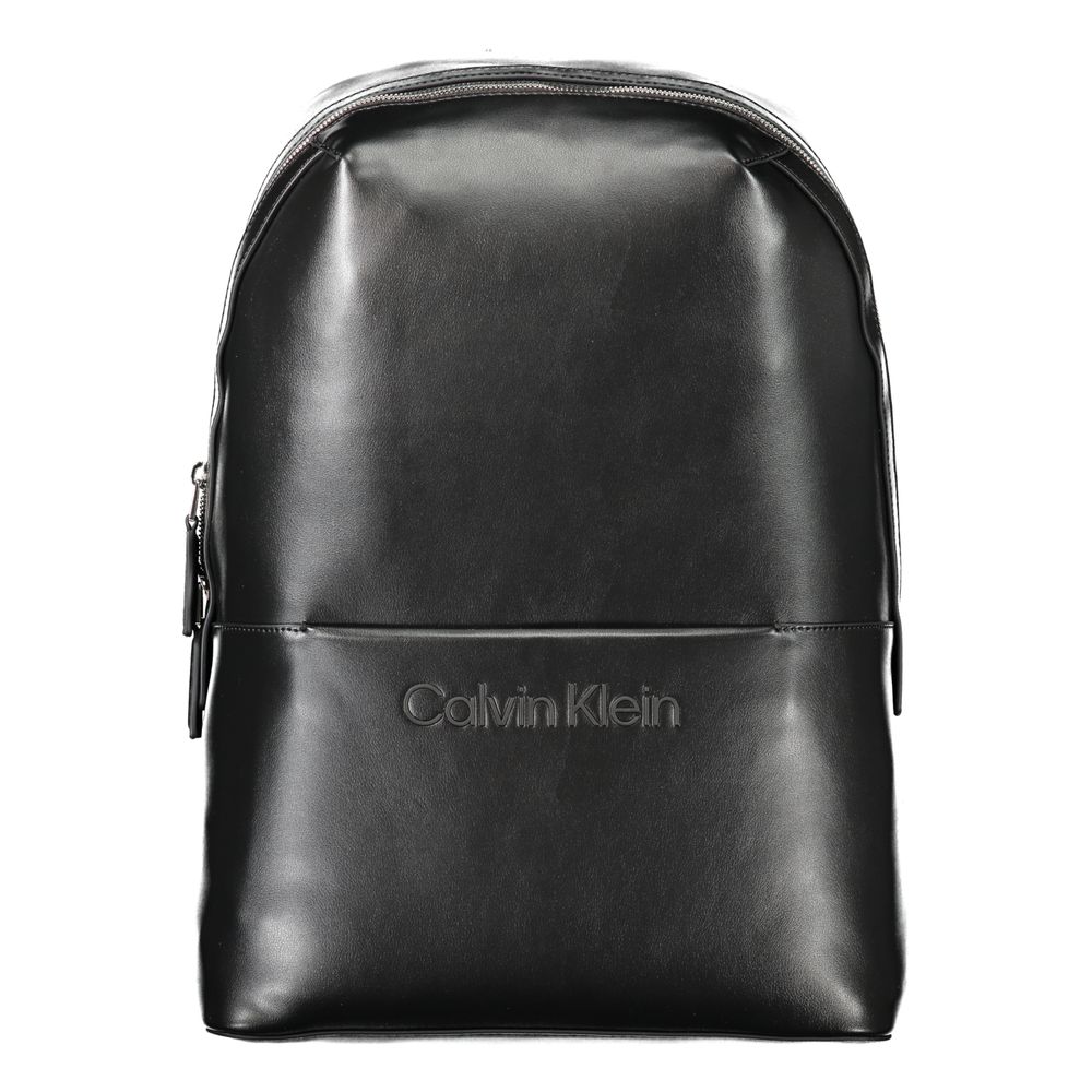 Calvin Klein Black Polyester Men Backpack