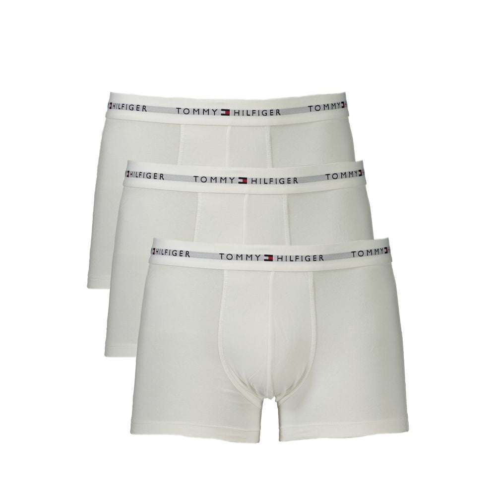 Tommy Hilfiger White Cotton Men Boxer