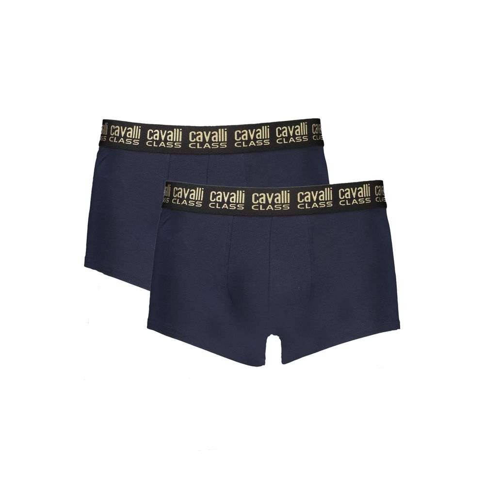 Cavalli Class Blue Cotton Men Boxer