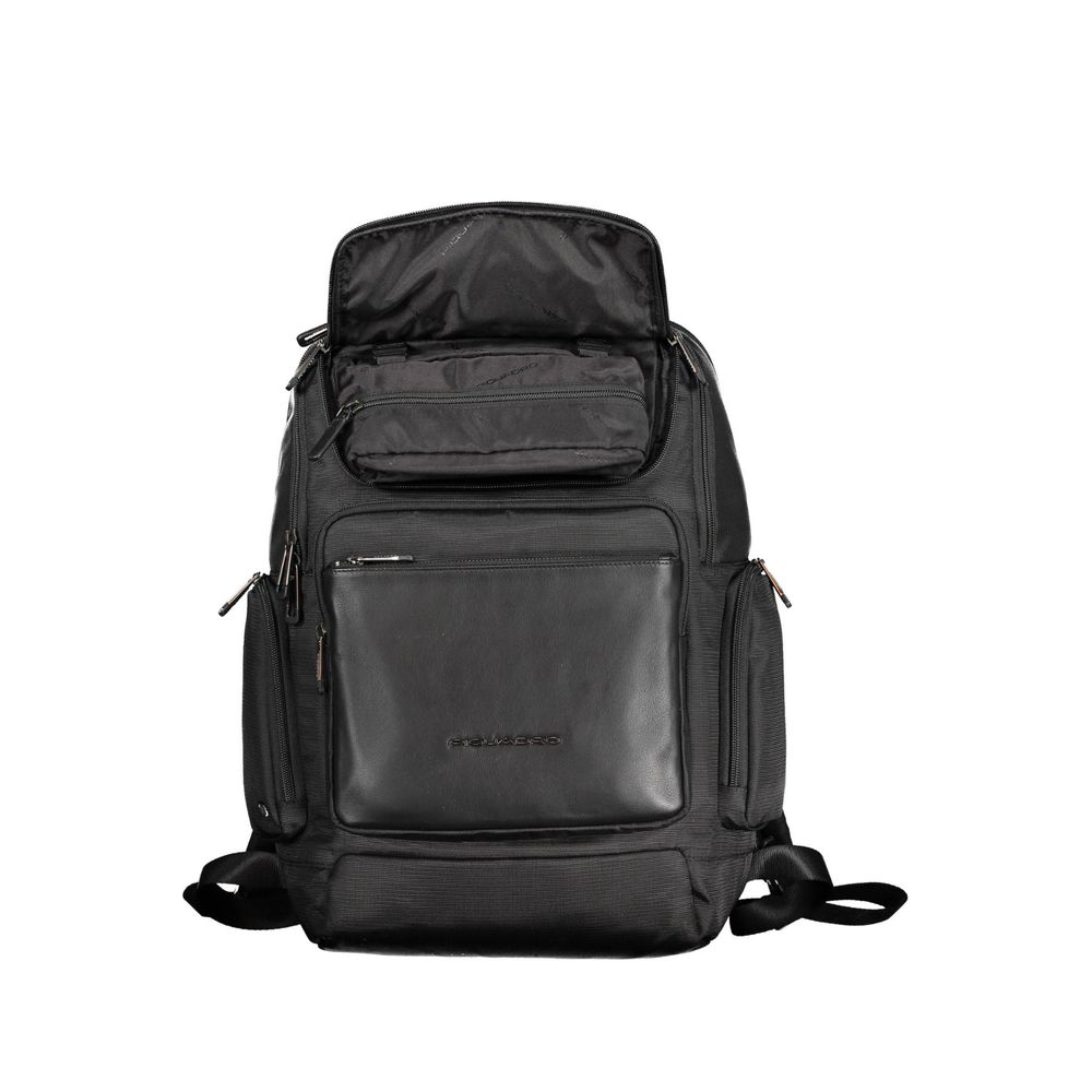 Piquadro Black RPET Men Backpack