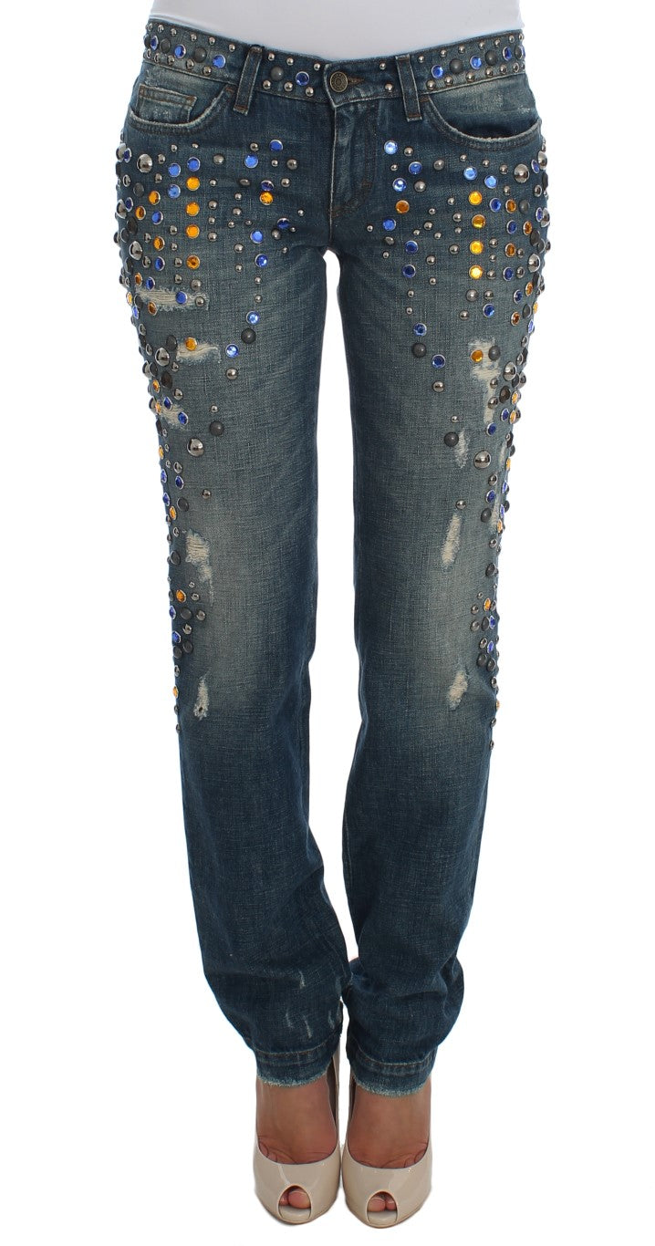 Οι Dolce &amp; Gabbana Enchanted Sicily Crystal Embellished Jeans