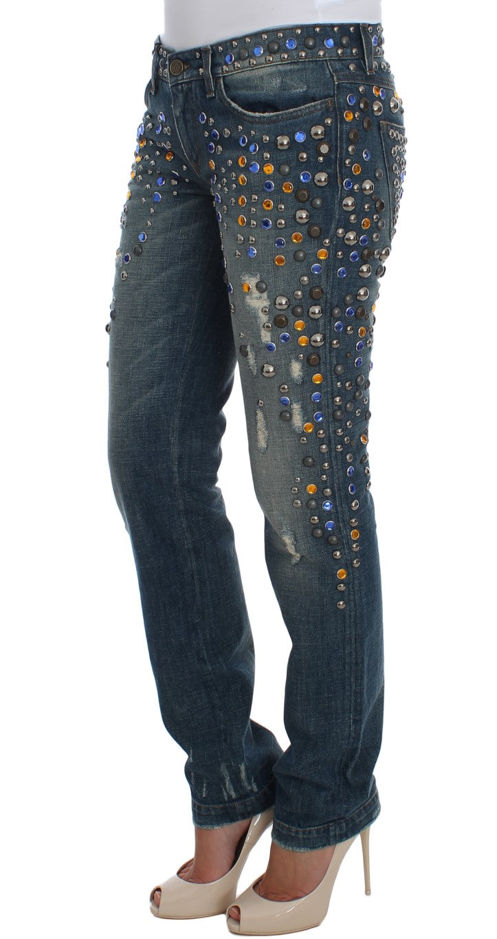 Οι Dolce &amp; Gabbana Enchanted Sicily Crystal Embellished Jeans