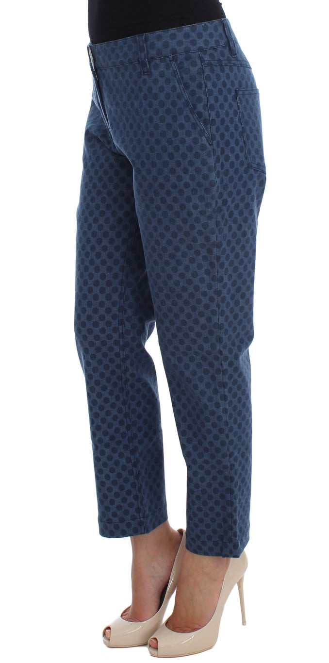 Dolce &amp; Gabbana Polka Dotted Capri Stretch Jeans