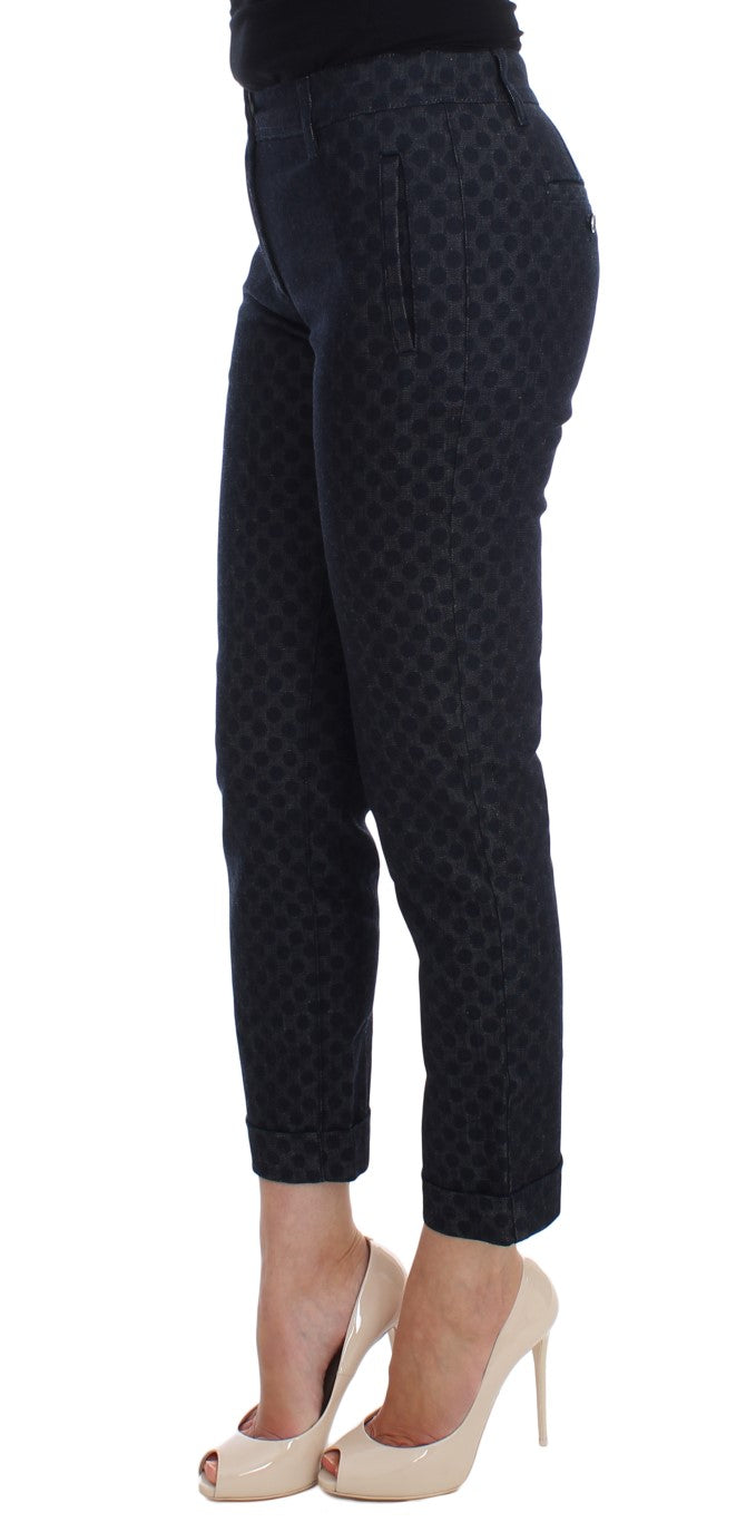 Dolce &amp; Gabbana Chic Polka Dotted Capris Jeans