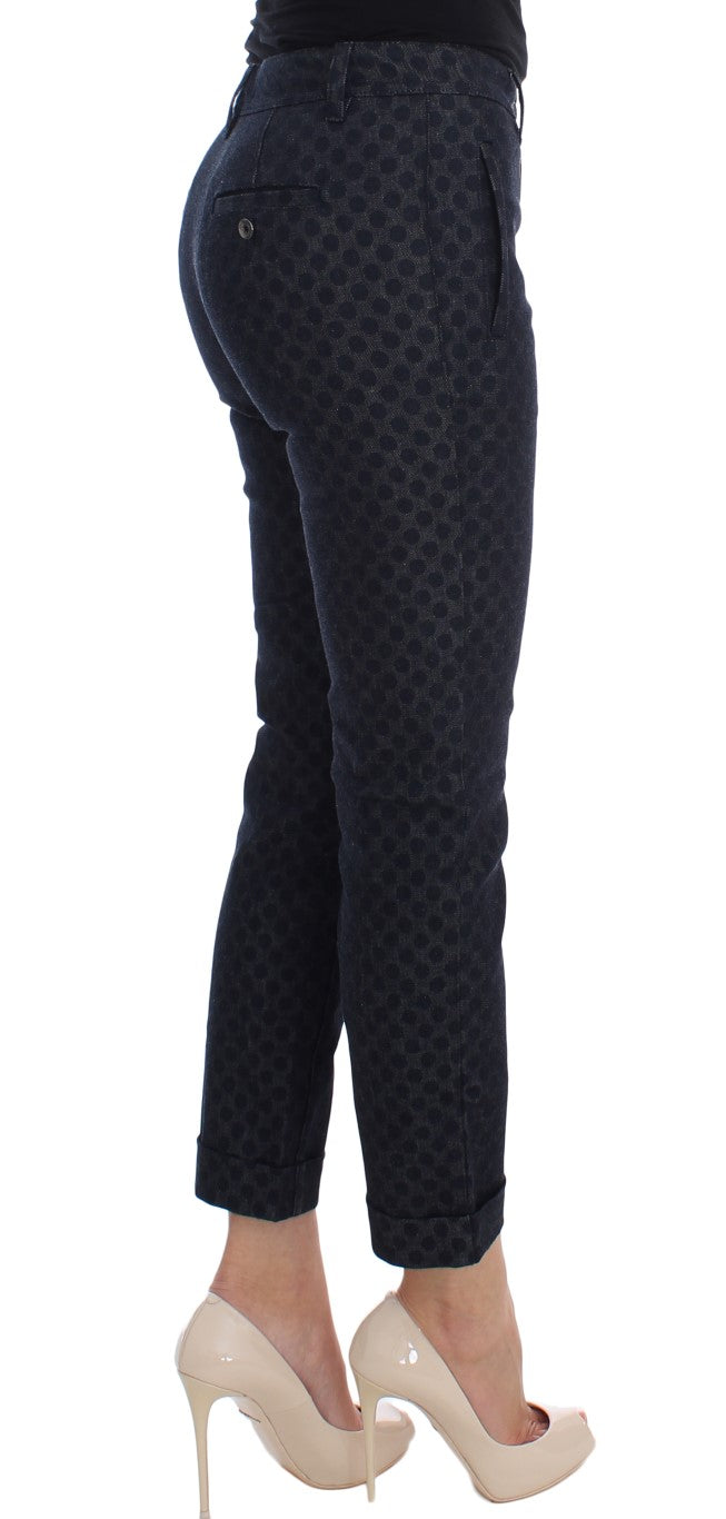 Dolce &amp; Gabbana Chic Polka Dotted Capris Jeans