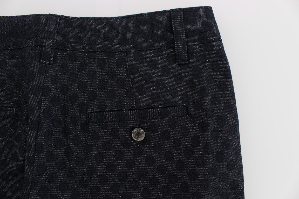 Dolce &amp; Gabbana Chic Polka Dotted Capris Jeans