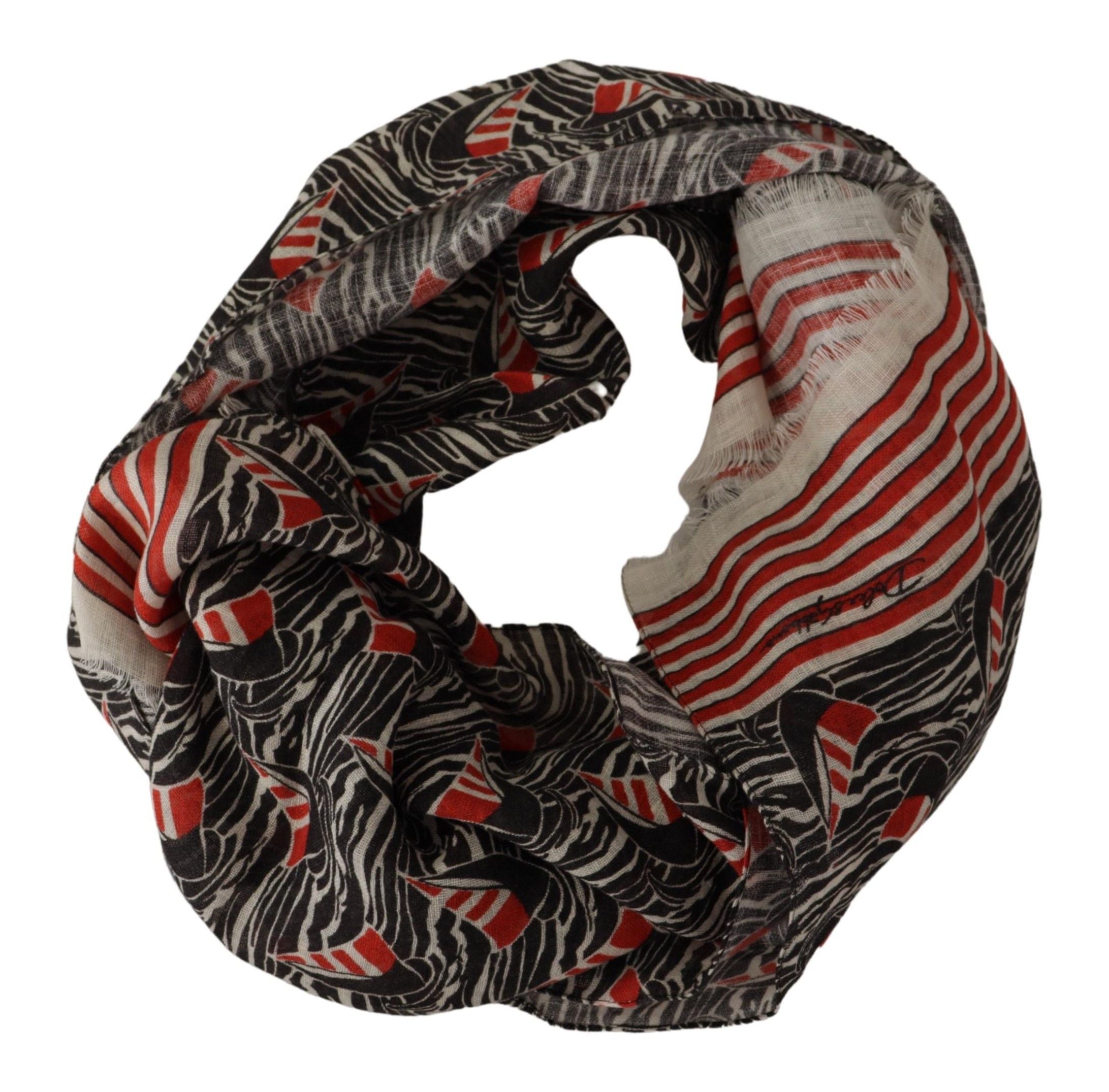 Dolce & Gabbana Elegant Striped Linen Men's Scarf