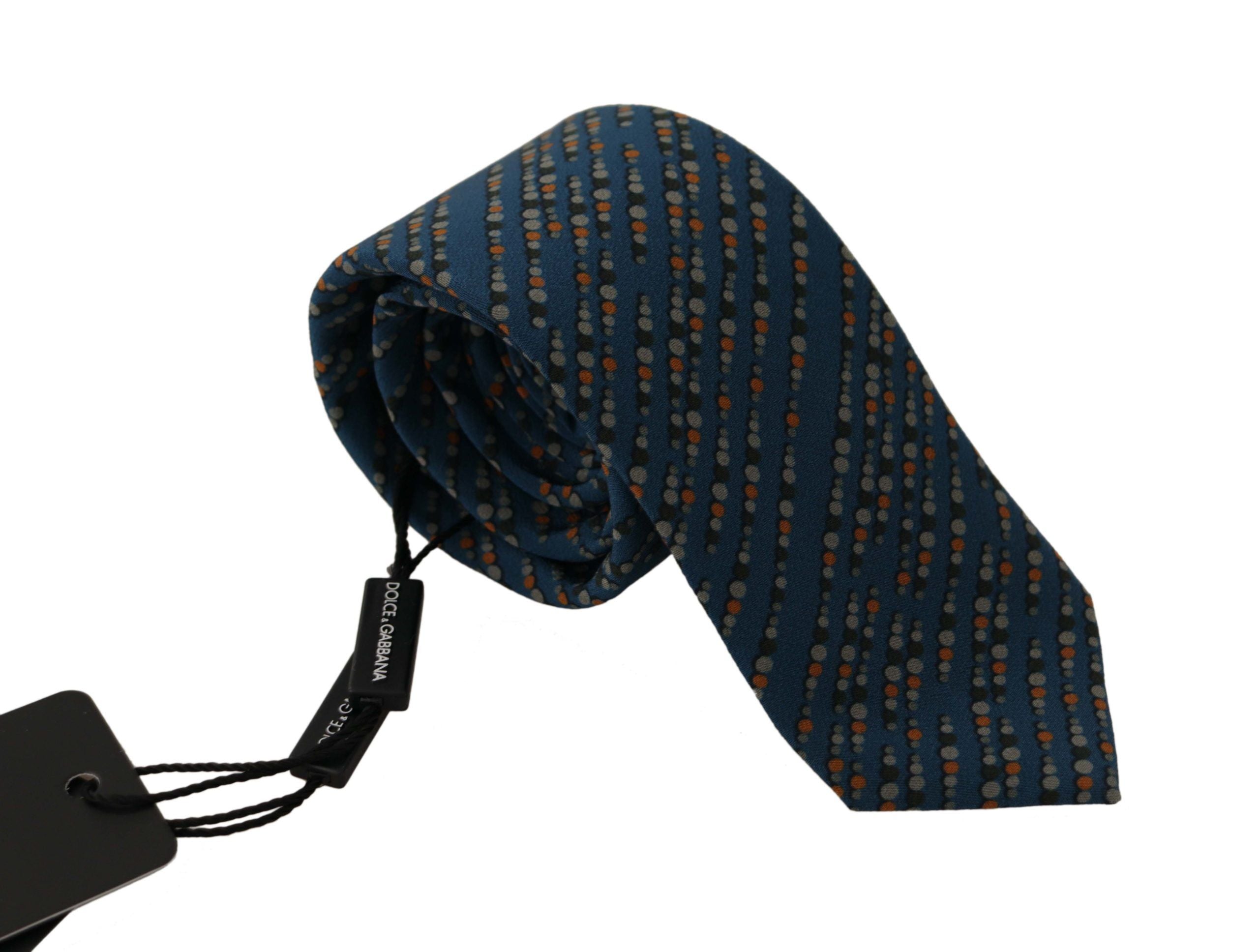 Dolce & Gabbana Elegant Silk Blue Bow Tie