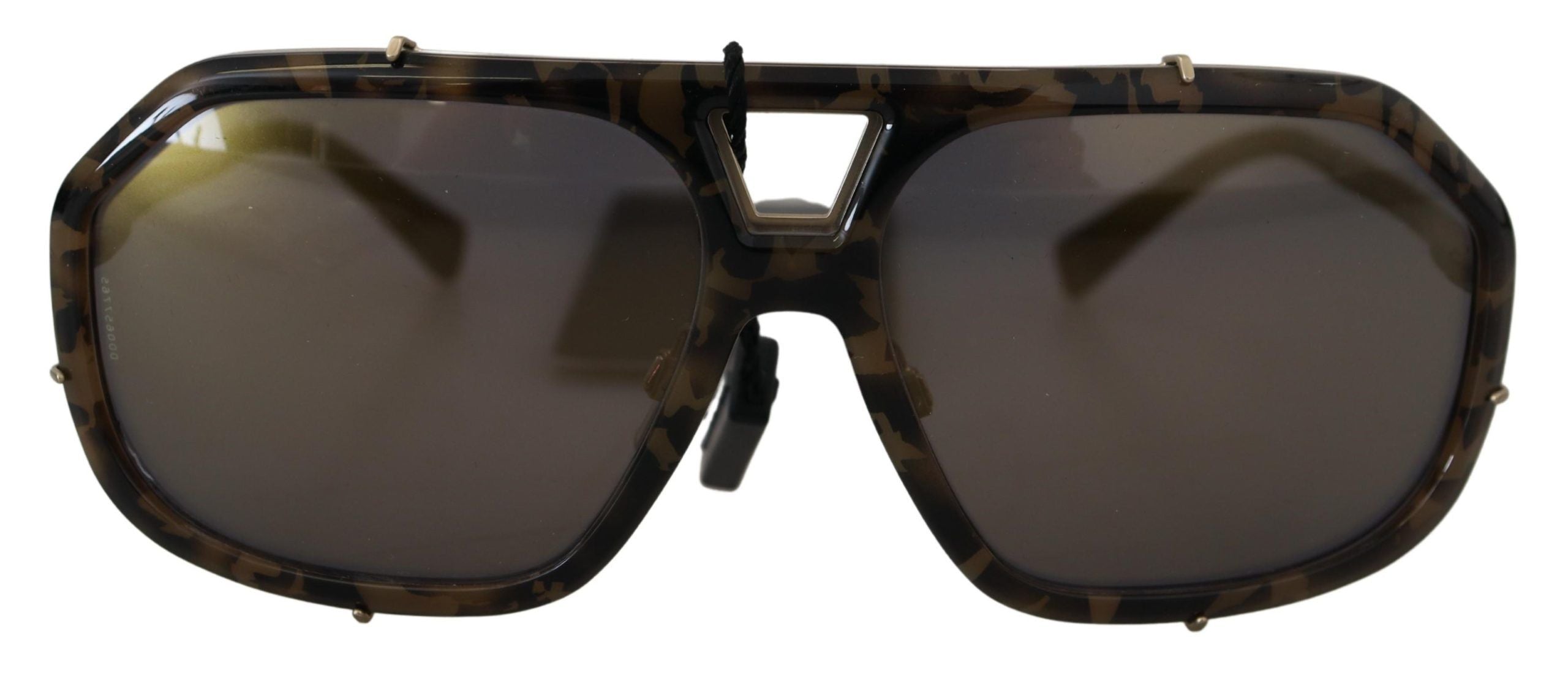 Dolce &amp; Gabbana Chic Aviator Mirrored καφέ γυαλιά ηλίου