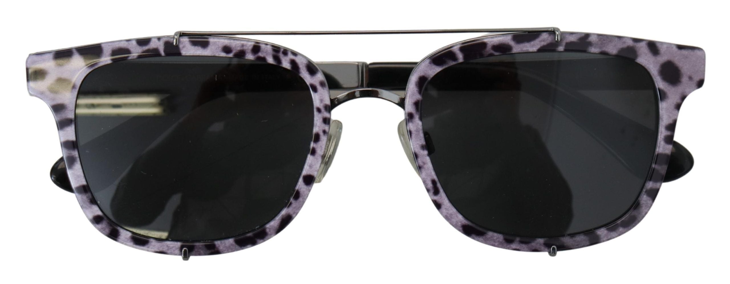 Dolce & Gabbana Chic Purple Lens Metal Frame Sunglasses