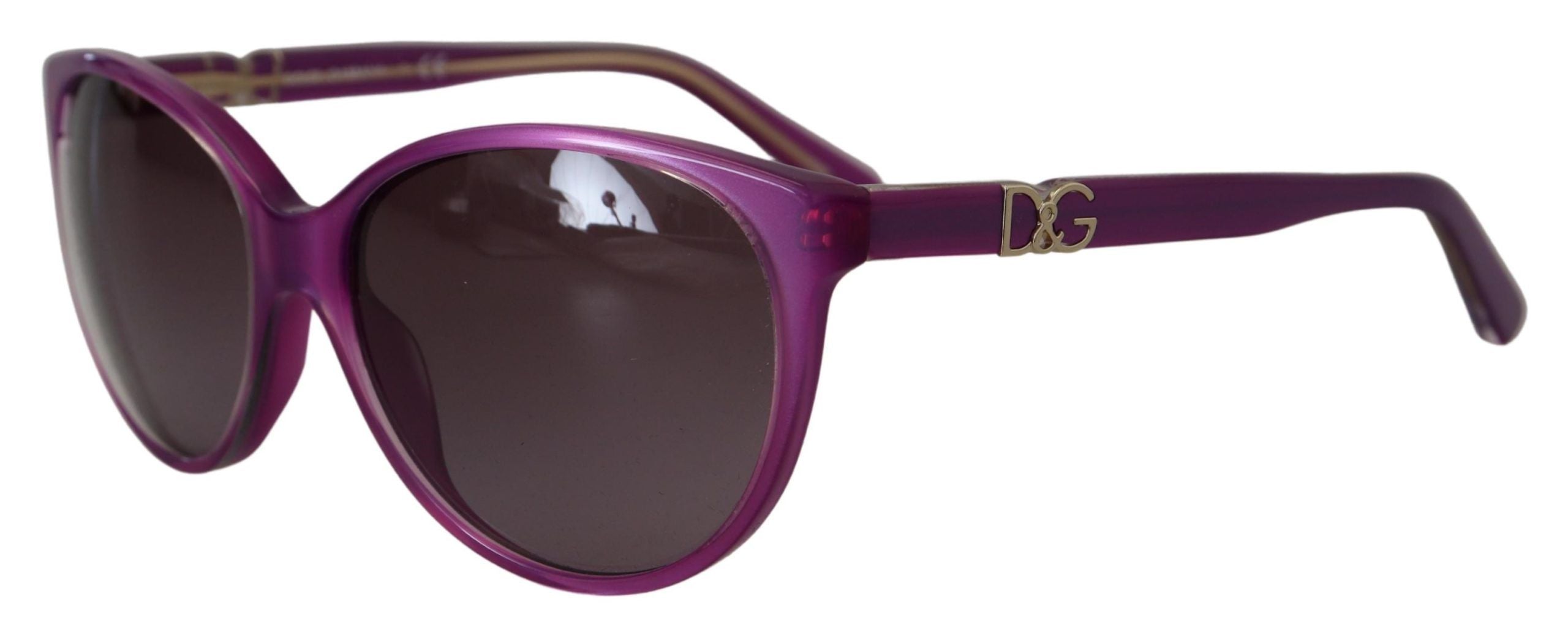 Στρογγυλά γυαλιά ηλίου Dolce &amp; Gabbana Chic Purple Acetate