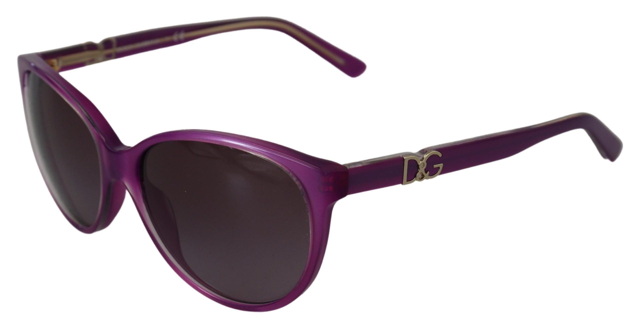 Στρογγυλά γυαλιά ηλίου Dolce &amp; Gabbana Chic Purple Acetate