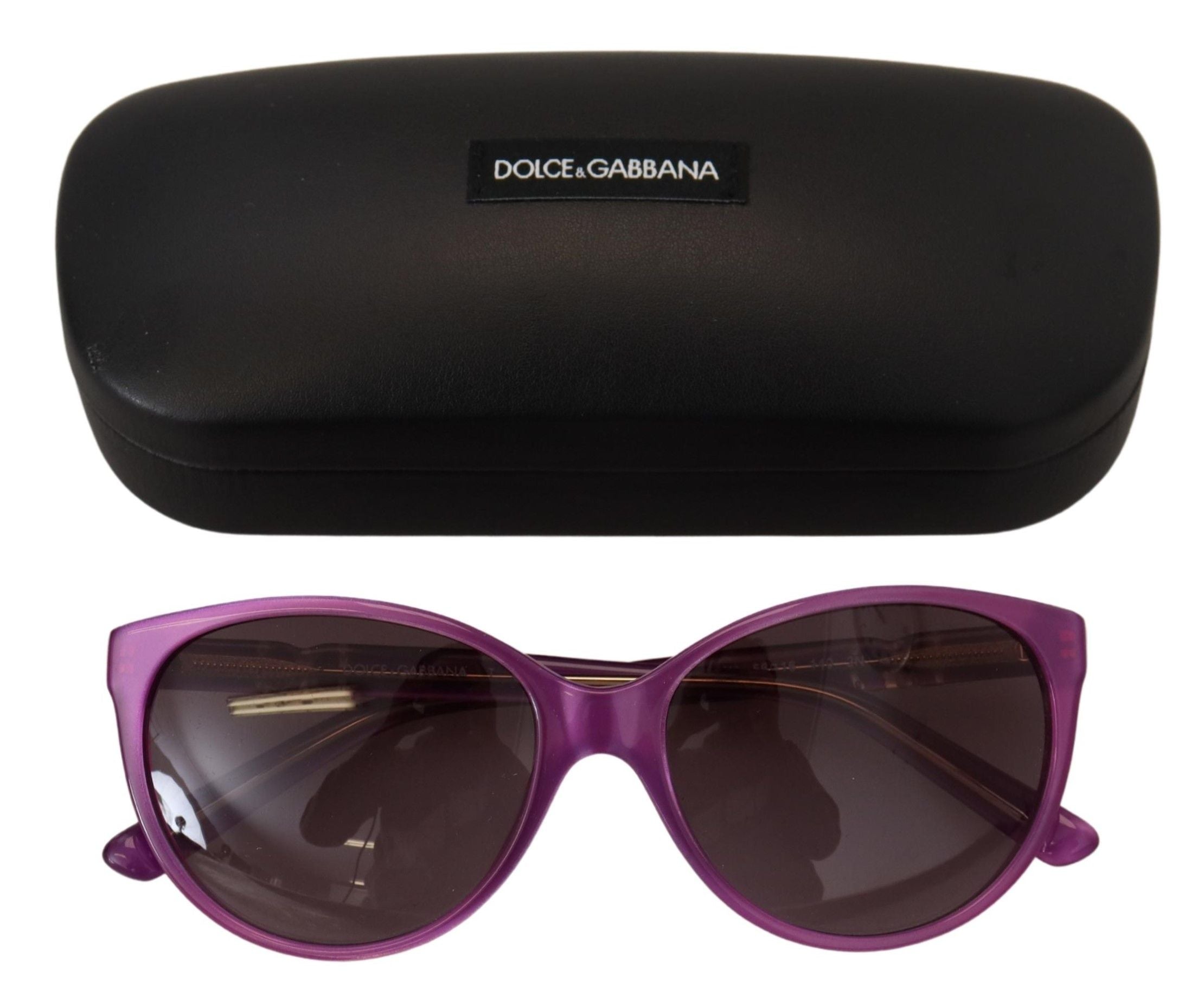 Στρογγυλά γυαλιά ηλίου Dolce &amp; Gabbana Chic Purple Acetate