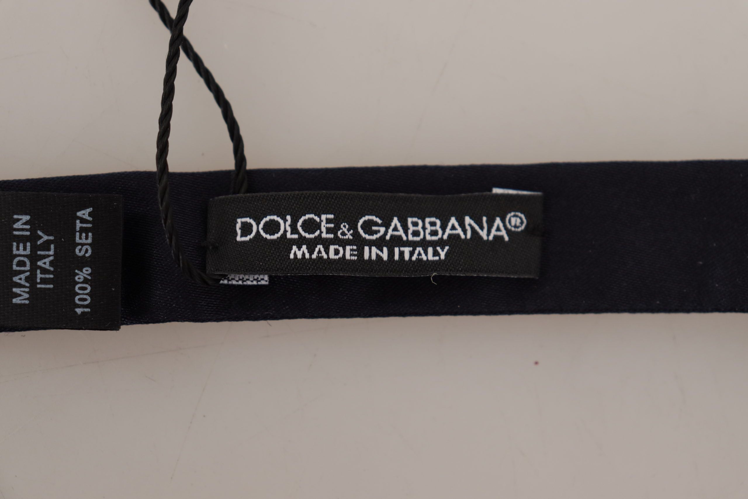 Κομψό μπλε μεταξωτό παπιγιόν Dolce &amp; Gabbana