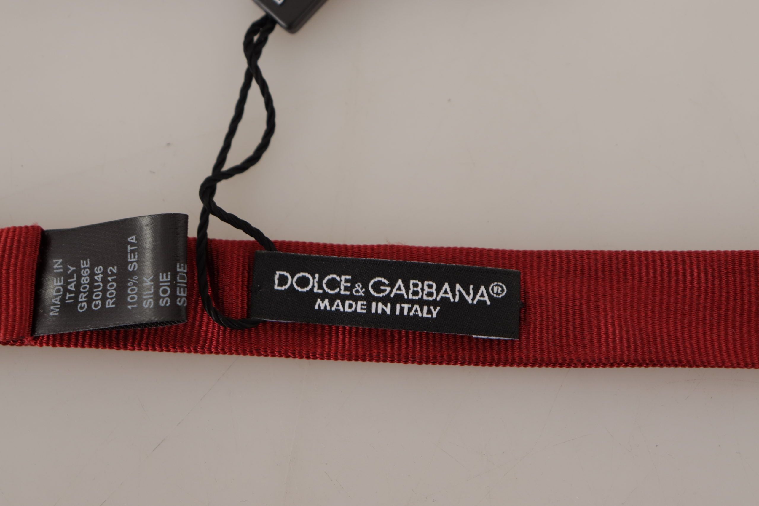 Κομψό κόκκινο μεταξωτό παπιγιόν Dolce &amp; Gabbana