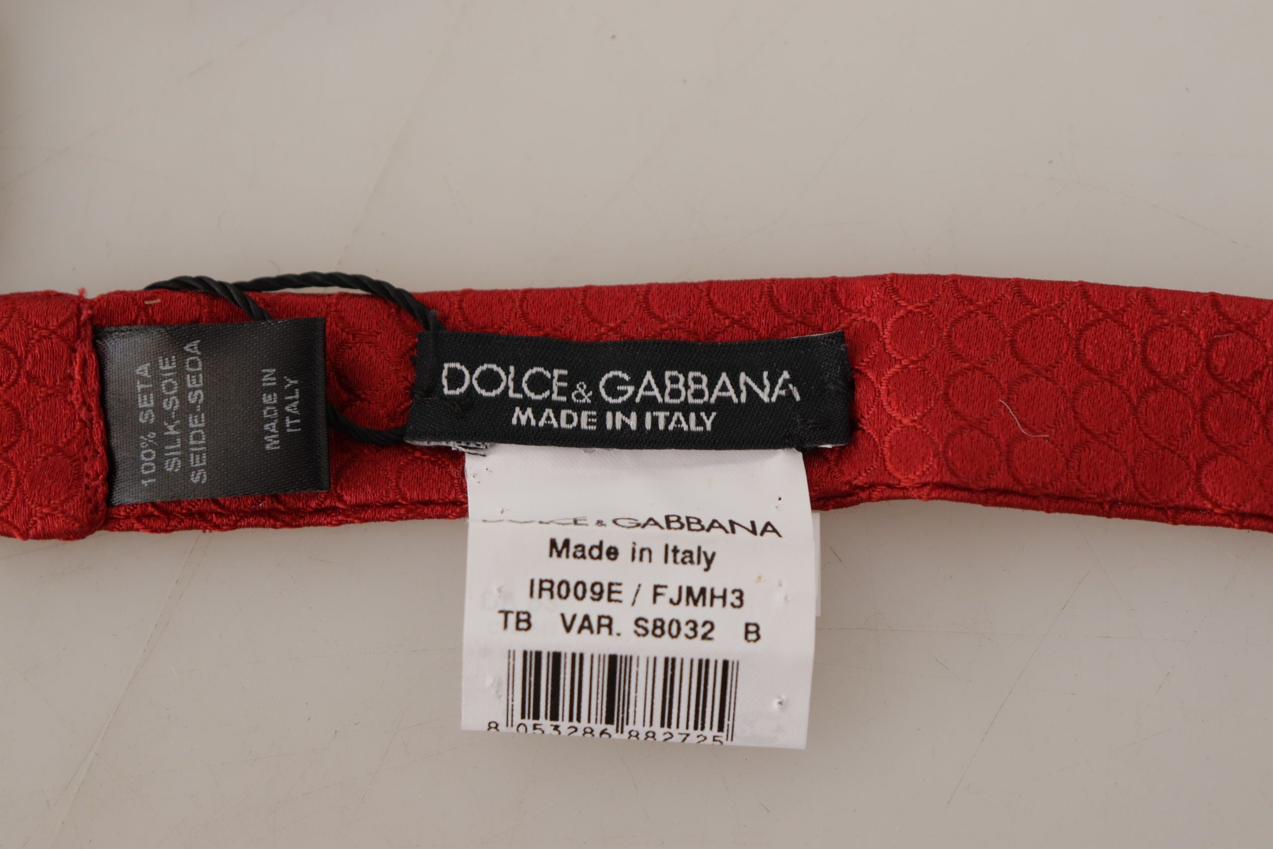 Dolce &amp; Gabbana Κομψό παπιγιόν με κόκκινο μεταξωτό δεμένο