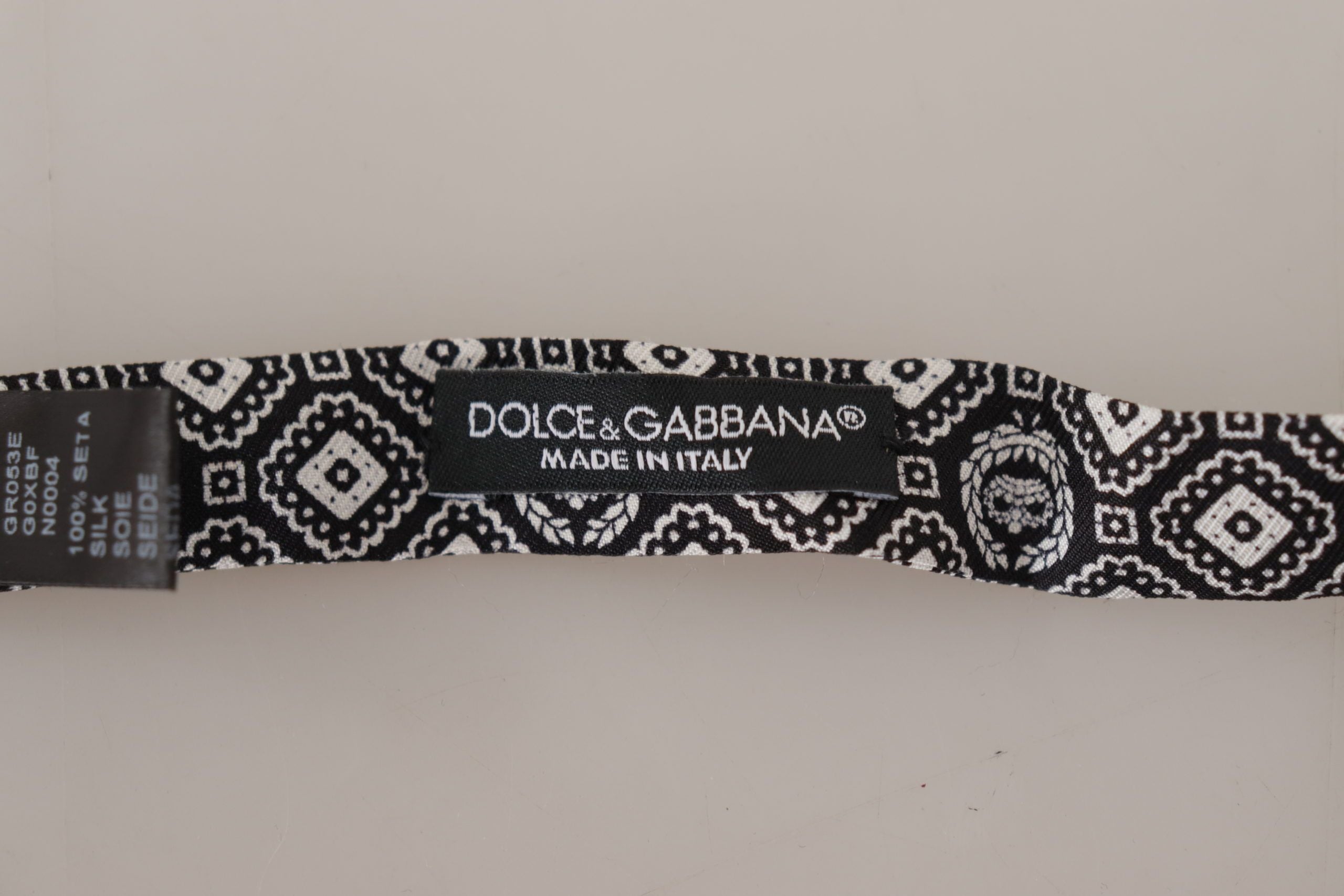 Κομψό μεταξωτό μαύρο παπιγιόν Dolce &amp; Gabbana