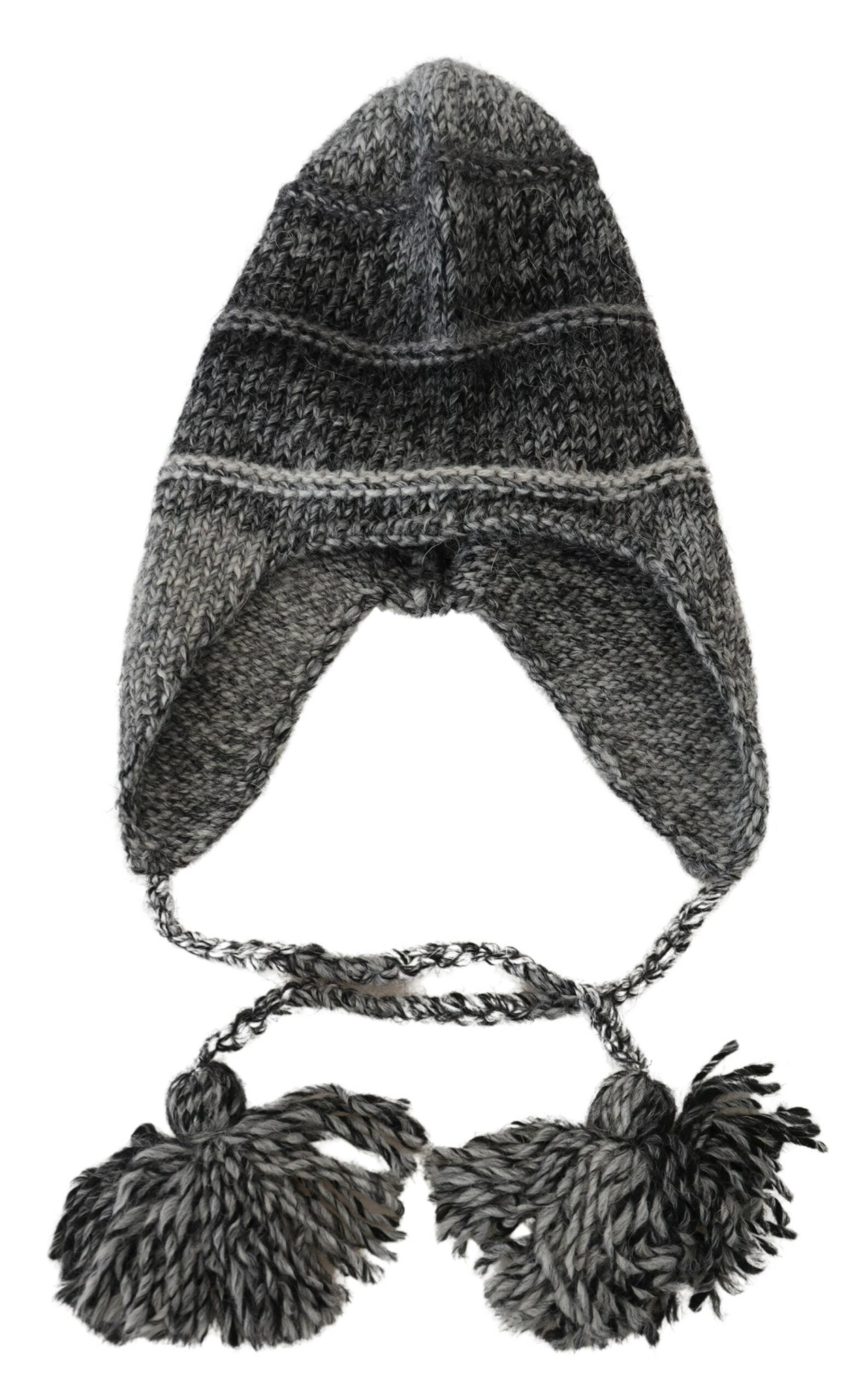 Dolce &amp; Gabbana Κομψό γκρι πλεκτό καπέλο Beanie