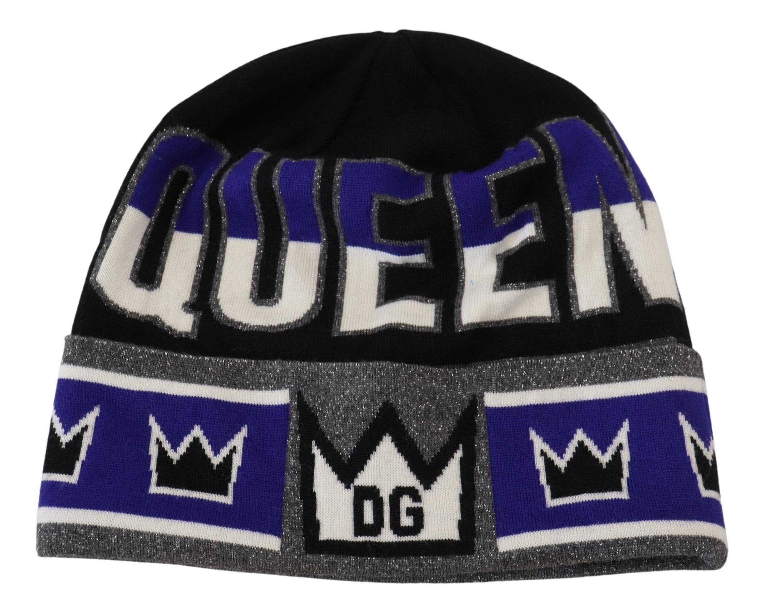 Dolce &amp; Gabbana Πολύχρωμο μαλλί Beanie με λογότυπο Queen