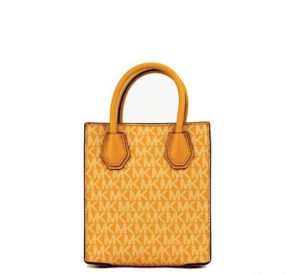 Τσάντα χιαστί χιαστών Michael Kors Mercer XS Honeycomb με υπογραφή PVC North South Shopper